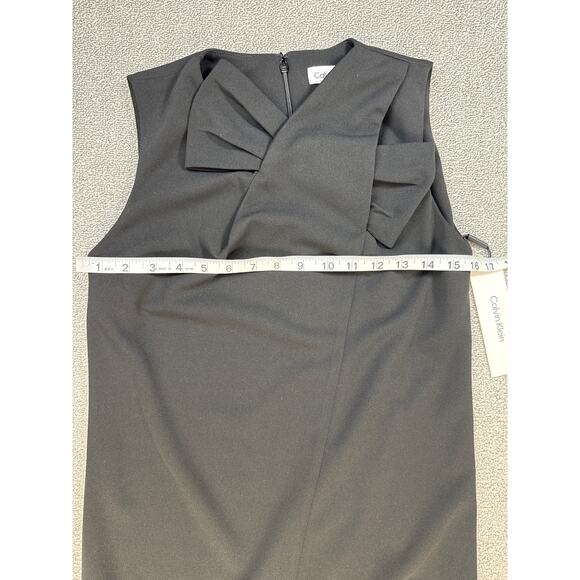 NWT Calvin Klein Dress Career Sleeveless Black Cocktail Evening Size 2 - Picture 5 of 7
